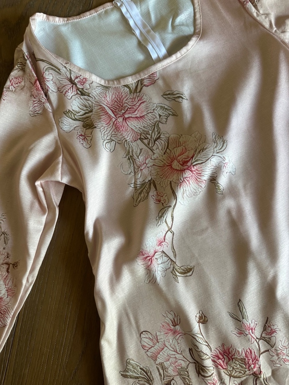 Wrenoin Pink Floral Midi Dress Sz M NWT Scoop Neck Floral Dress - Picture 6 of 16